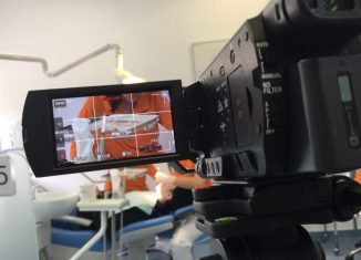 As aulas práticas de higiene oral na clínica da Escola Superior de Saúde