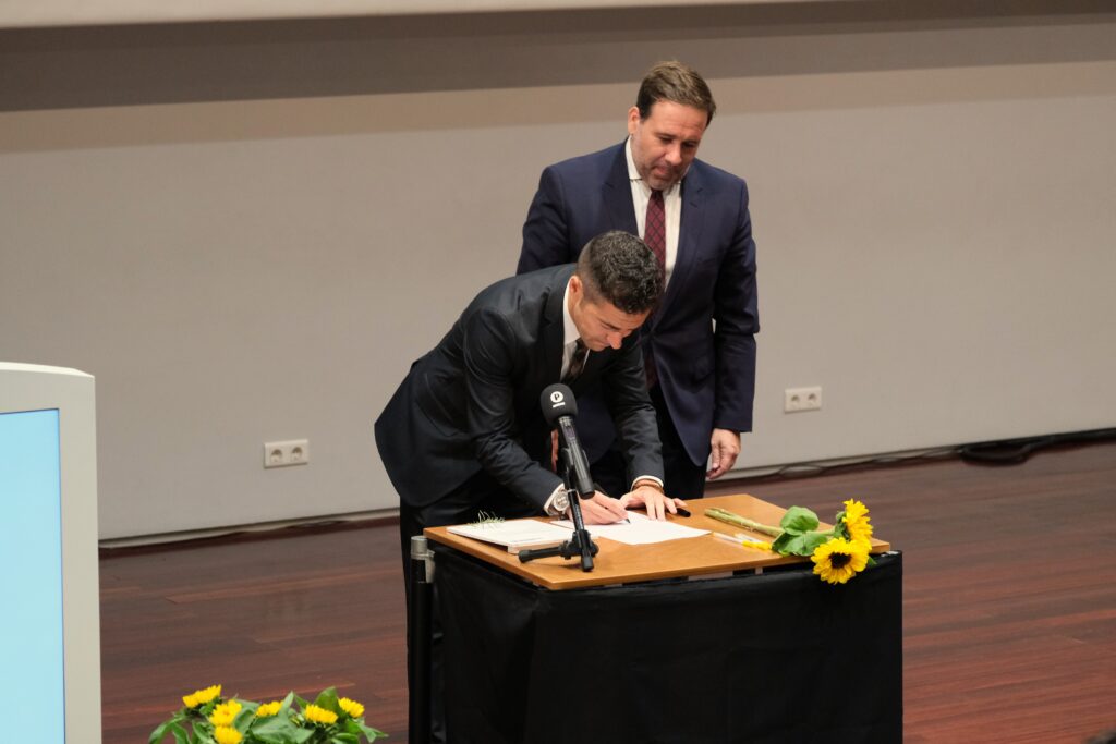 Assinatura do termo de posse do Presidente do Instituto Politécnico de Portalegre, Luís Loures