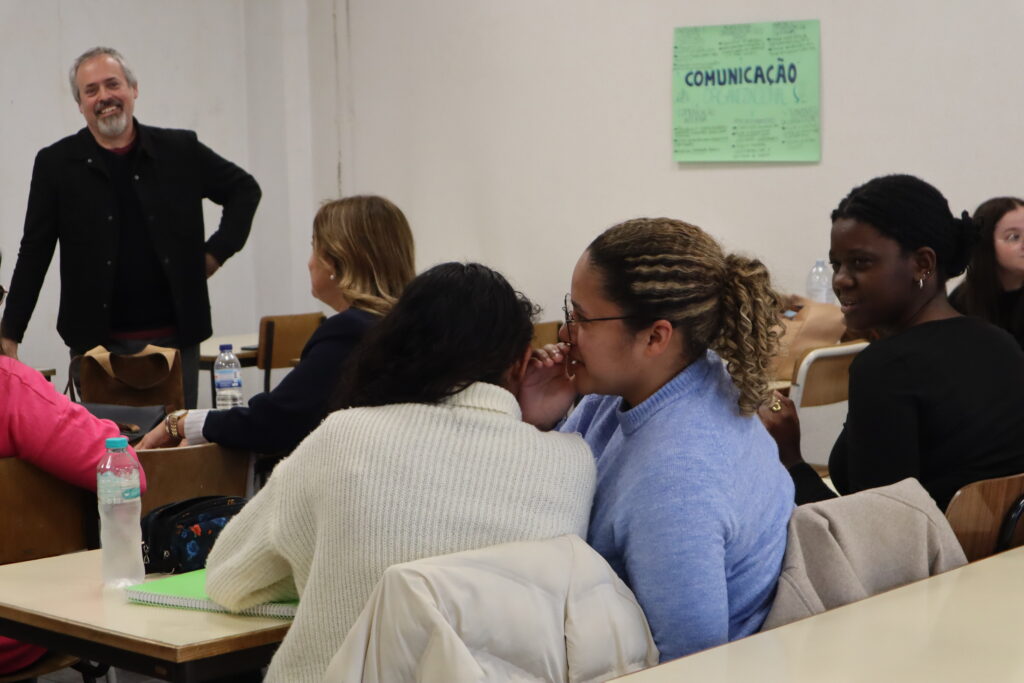 O bom humor foi a nota dominante do workshop.